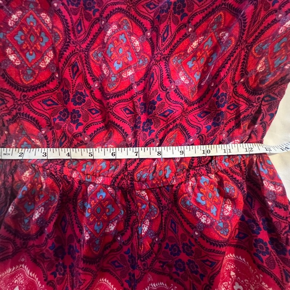 Bright and Colorful O'Neill Long Sleeve Floral Romper-Size Medium - Picture 7 of 9